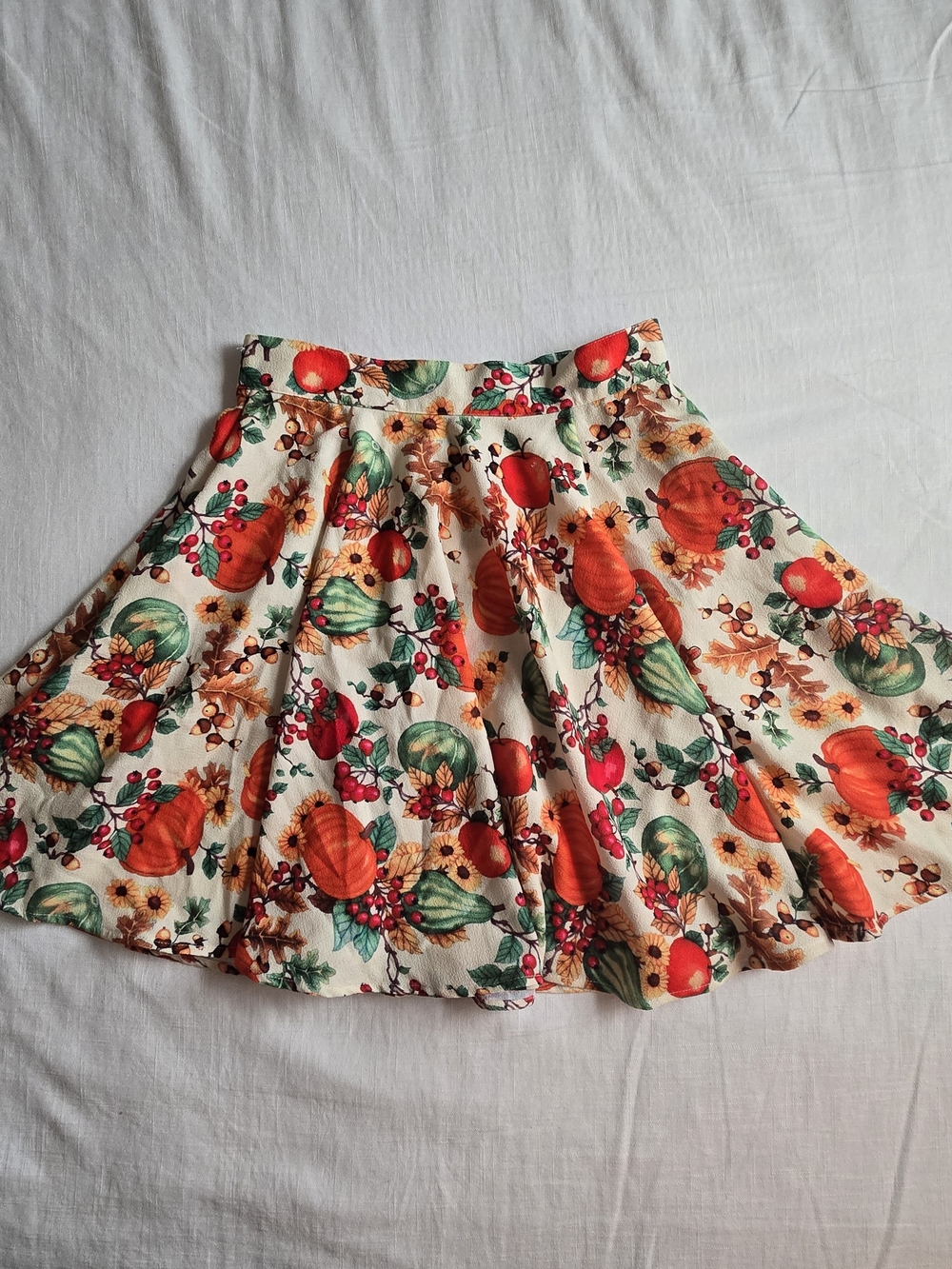 Autumn Fall Harvest Thanksgiving skirt by Hell Bunny